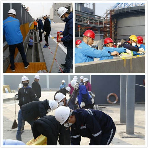 熱火朝天！集團(tuán)總部140余人到股份公司氯堿分廠開展勞動(dòng)(圖2)