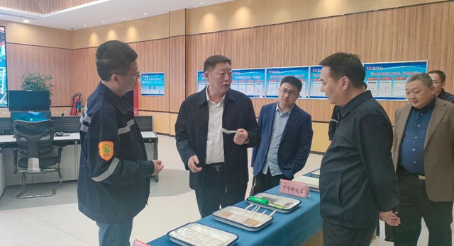 宜昌市國(guó)資委黨委書記、主任黃智華到降解新材料公司調(diào)研指導(dǎo)工作(圖1)